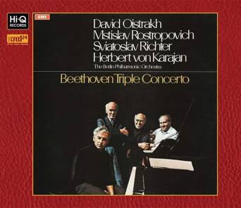 Beethoven : Concerto for Violin, Cello, and Piano in C Major, Op.56 "Triple Concerto" Herbert von Karajan (Conductor) - XRCD24